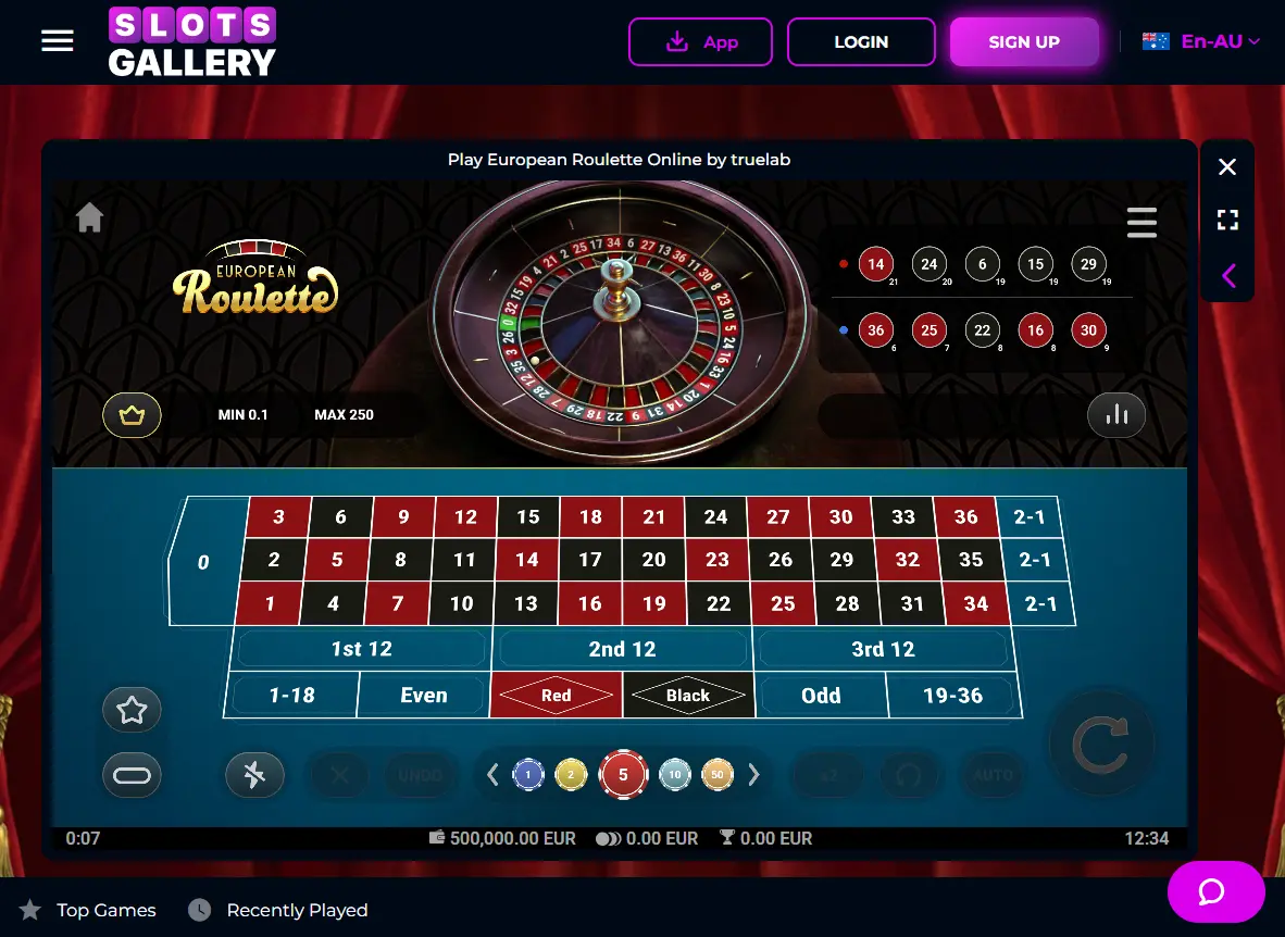 SlotsGallery Casino games