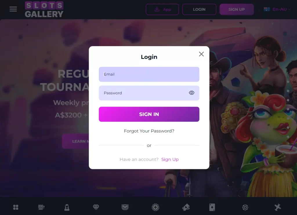 Slots Gallery Casino login