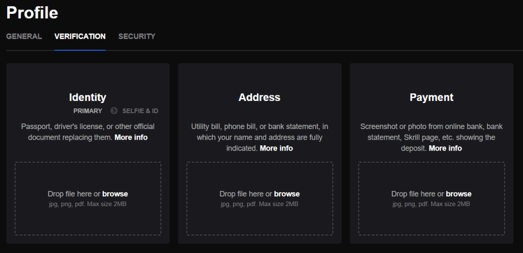 SlotsGallery Casino verification after login