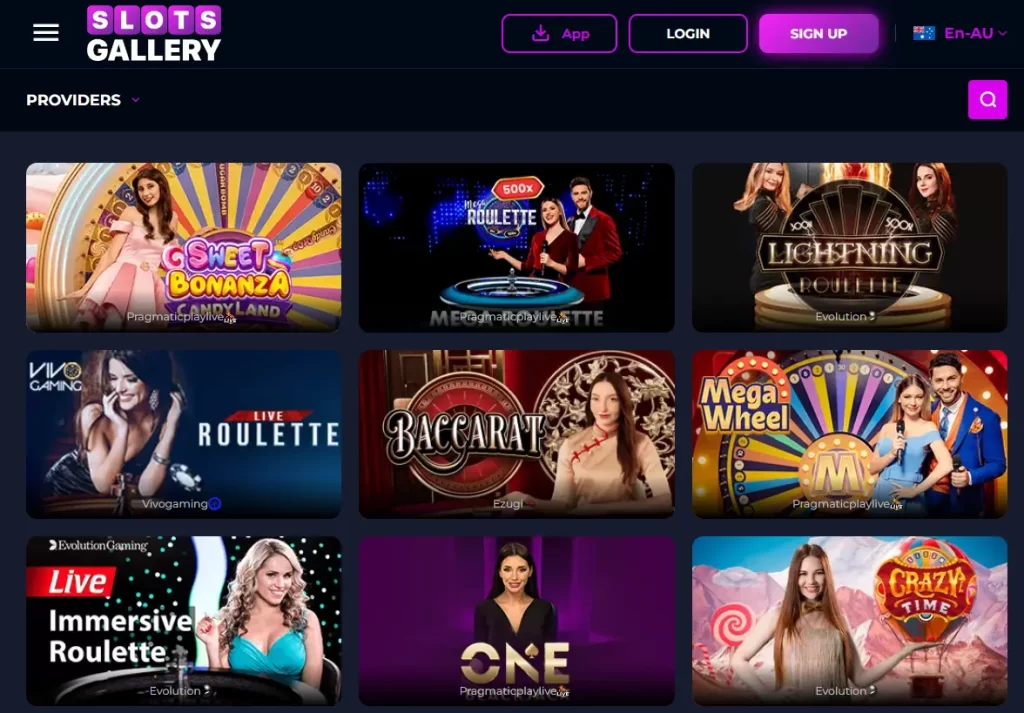 Slots Gallery live casino